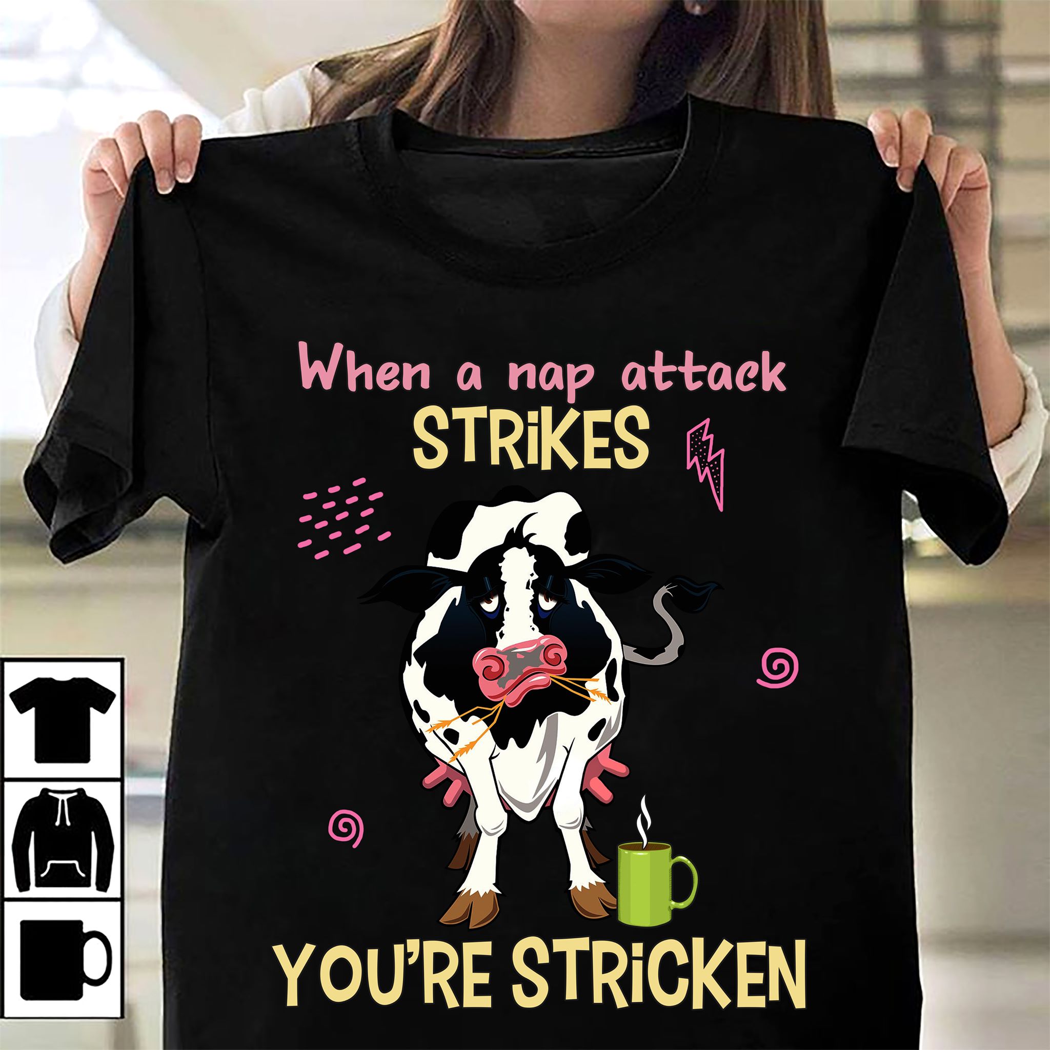 When a nap attack strikes you're stricken - Grumpy cow