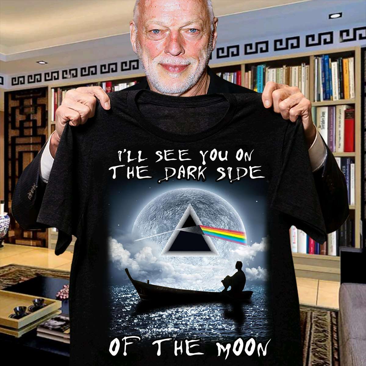 Man Looking Moon - I'll see you on the dark side of the moon