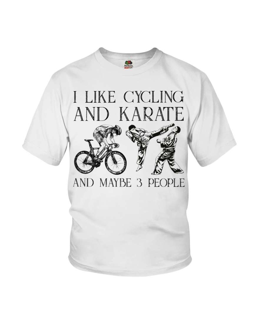 Cycling Karate - I like cycling and karate and maybe 3 people