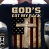 God's Cross America Flag - God's goy my back