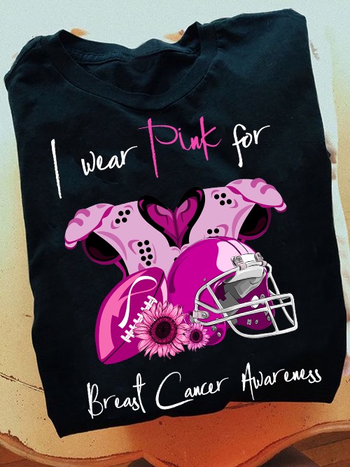 Breast Cancer Rugby Girl - I wear pink for breast cancer awareness
