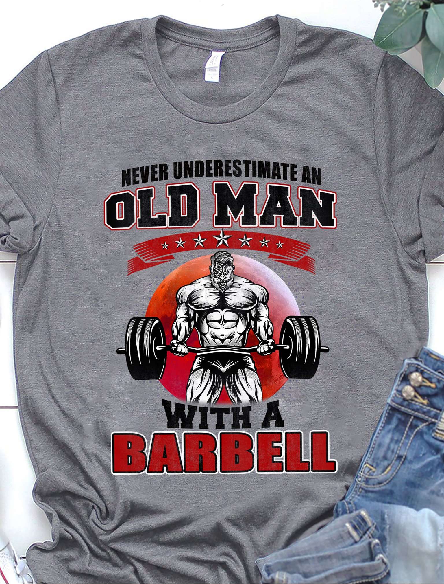 Barbell Man - Never underestimate old man with a barbell