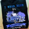 Flower Car - I wear blue for diabetes awareness