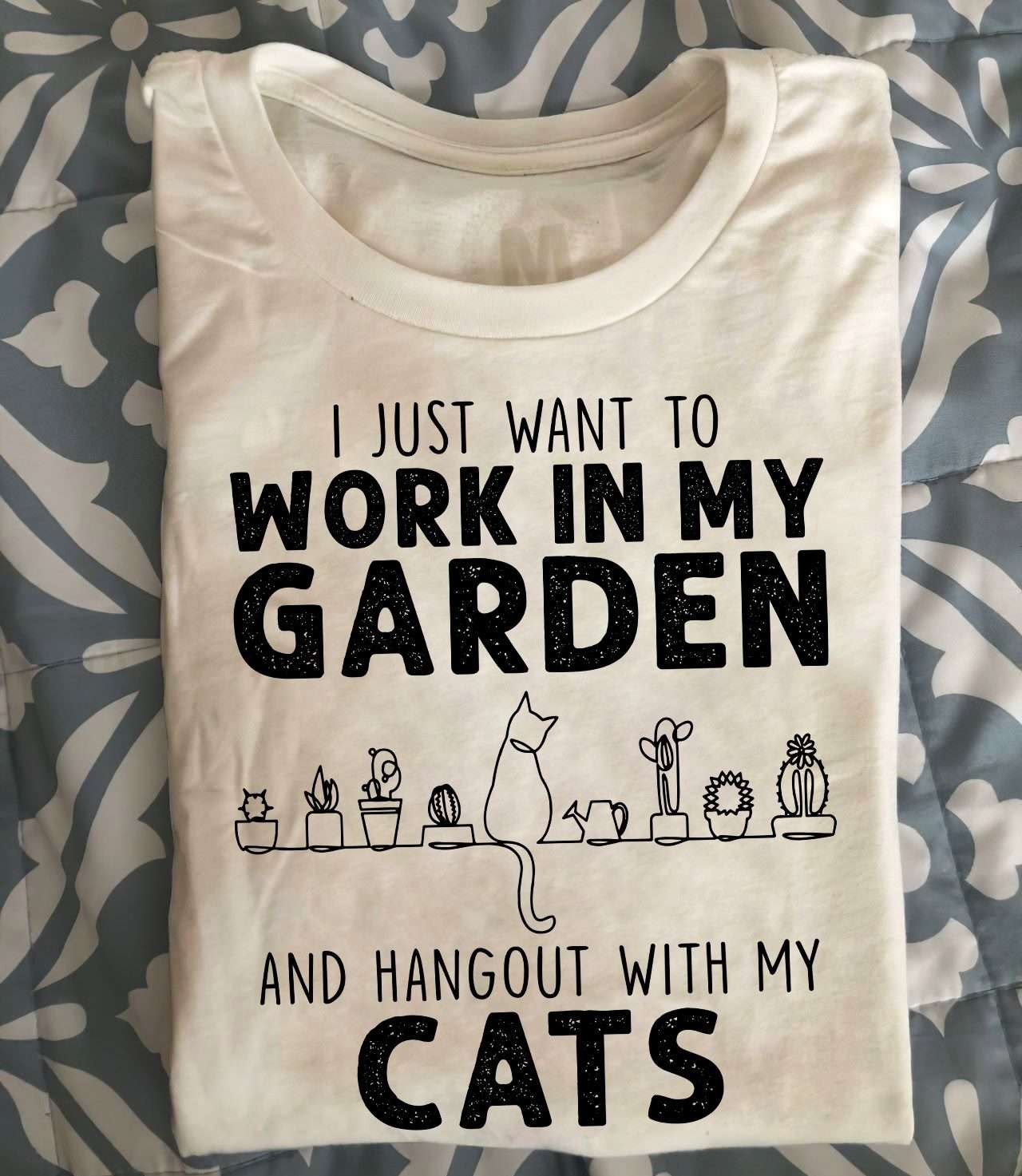 Cat Garden - I just want to work in my garden and hangout with my cats