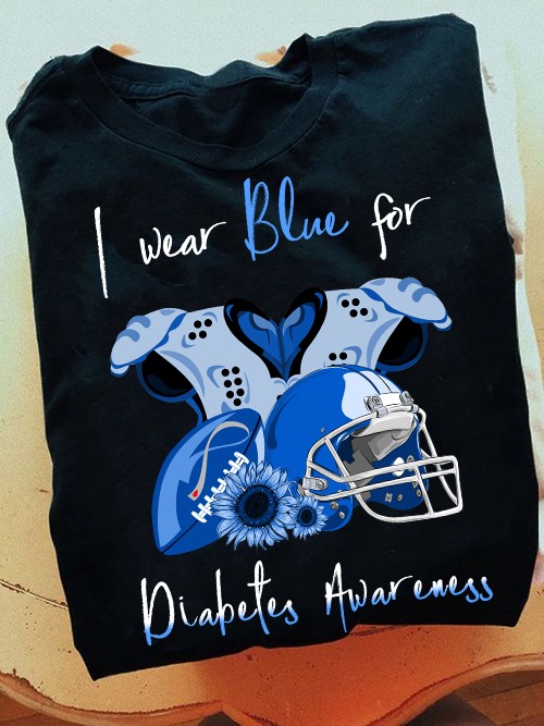 Diabetes Rugby - I wear blue for diabetes awareness