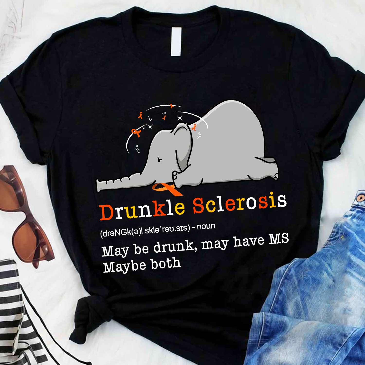 Elephant multiple sclerosis awareness - Drunkle sclerosis may be drunk may have MS maybe both