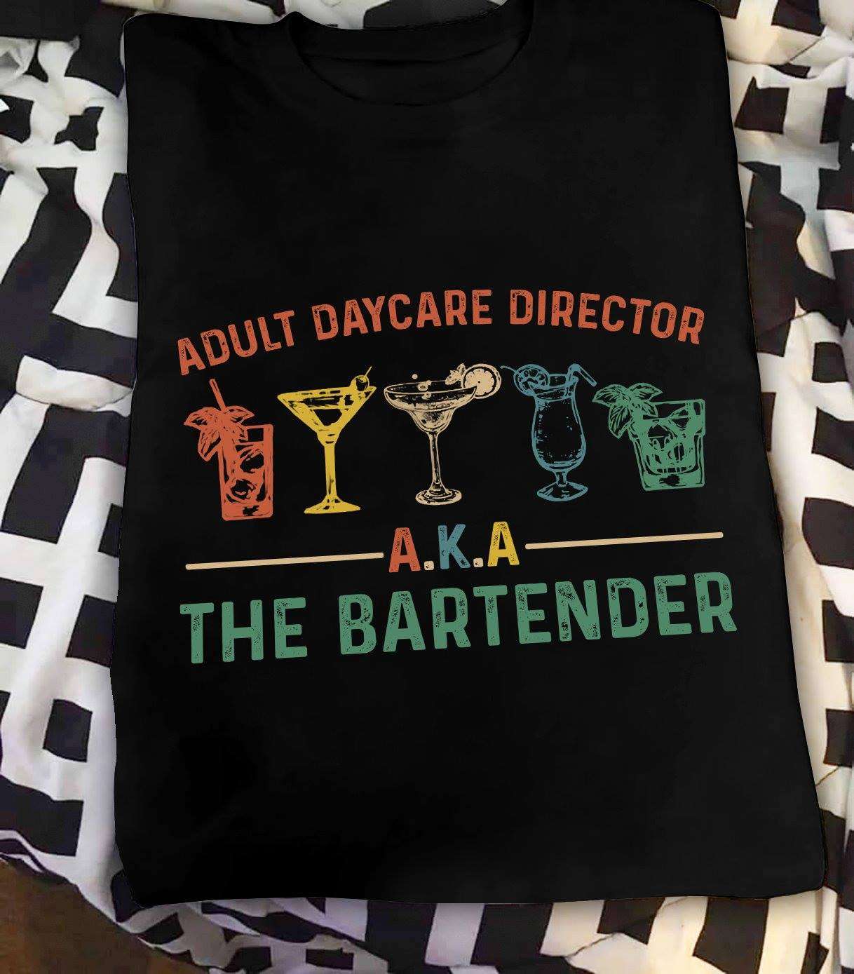 Adult daycare director - The bartender, making drink job