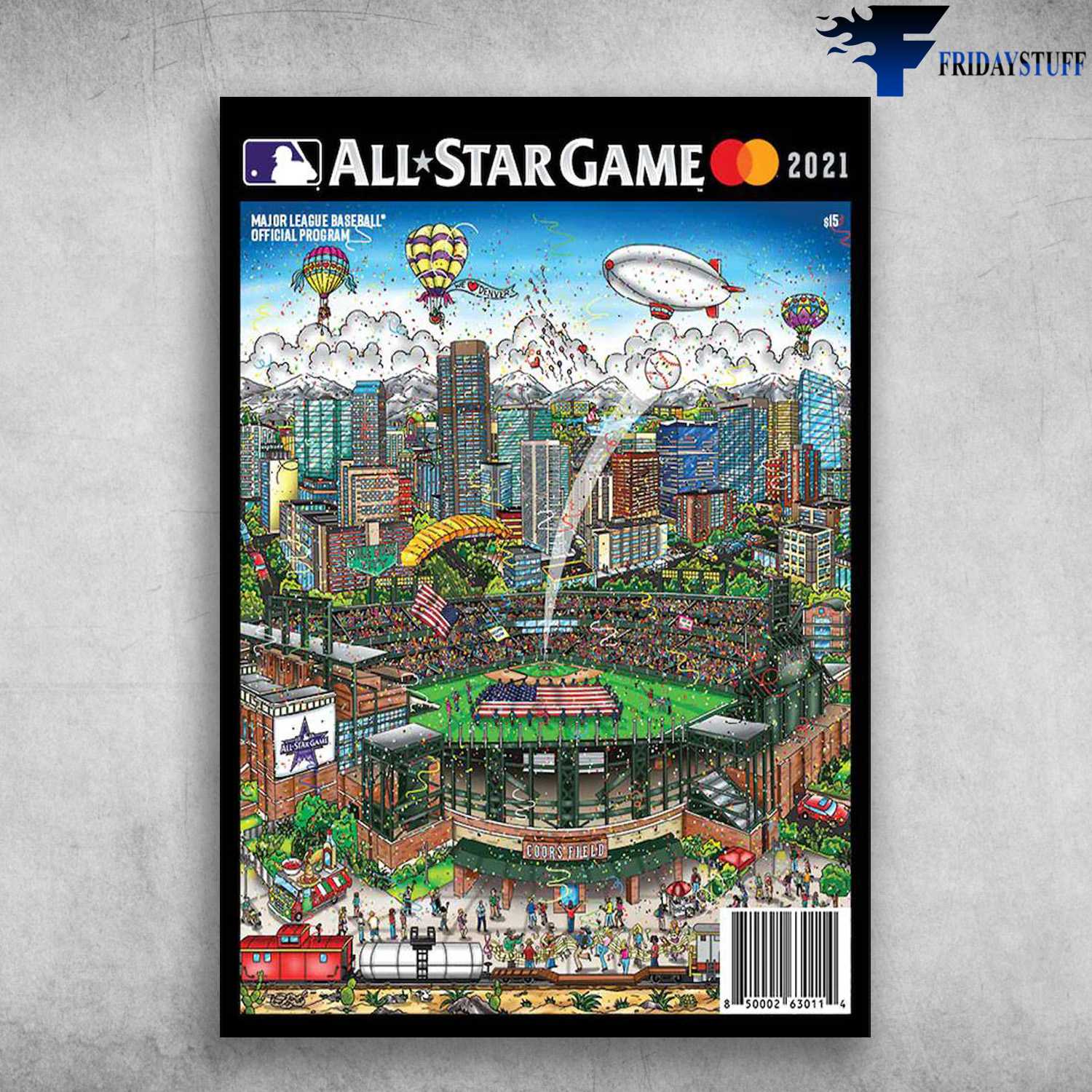 All Star Game 2021 - Major League Baseball, Official Program, American Baseball