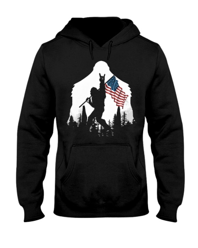 Bigfoot lover - America flag and bigfoot, bigfoot shirt