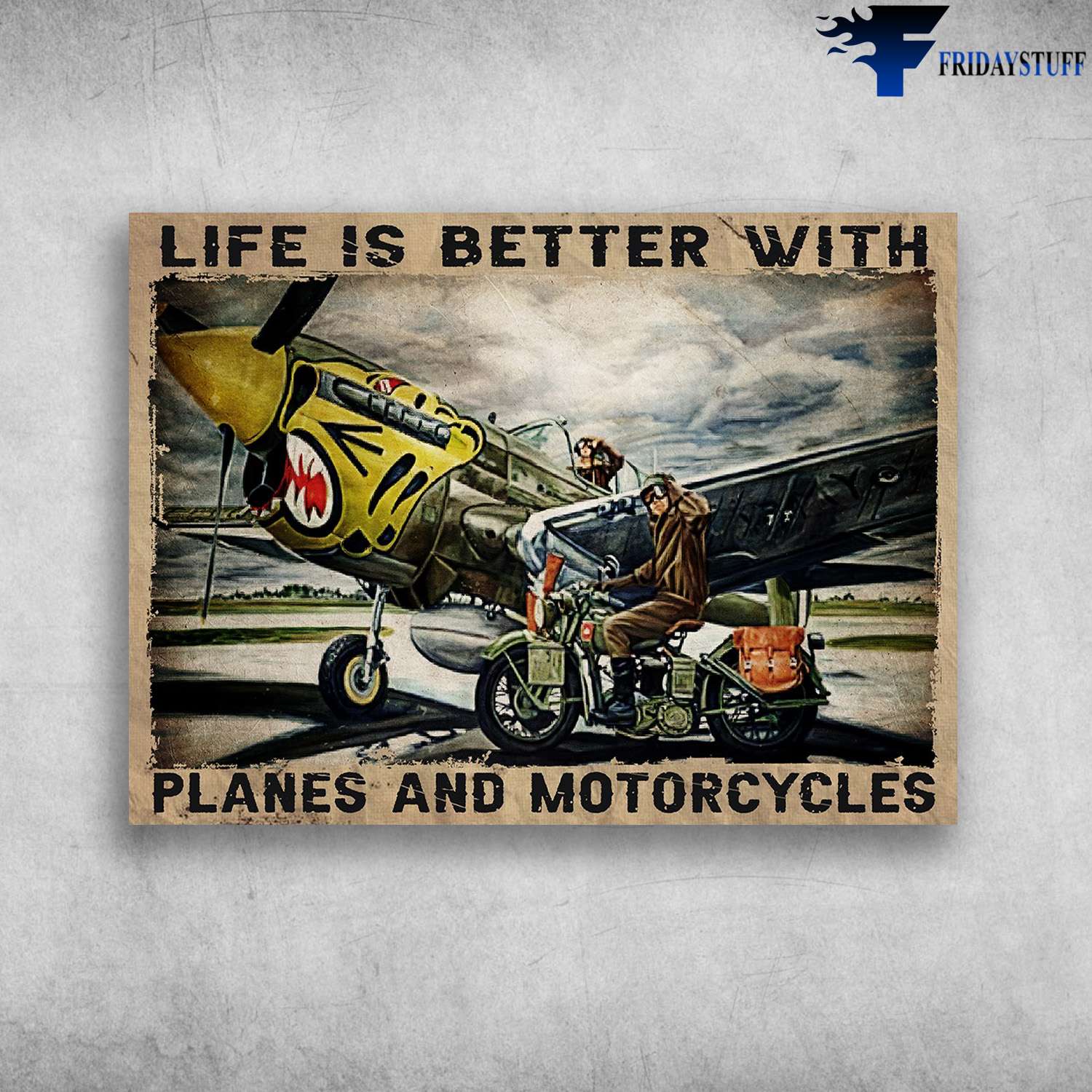 Biker Pilot - Life Is Better With, Planes And Motorcycles