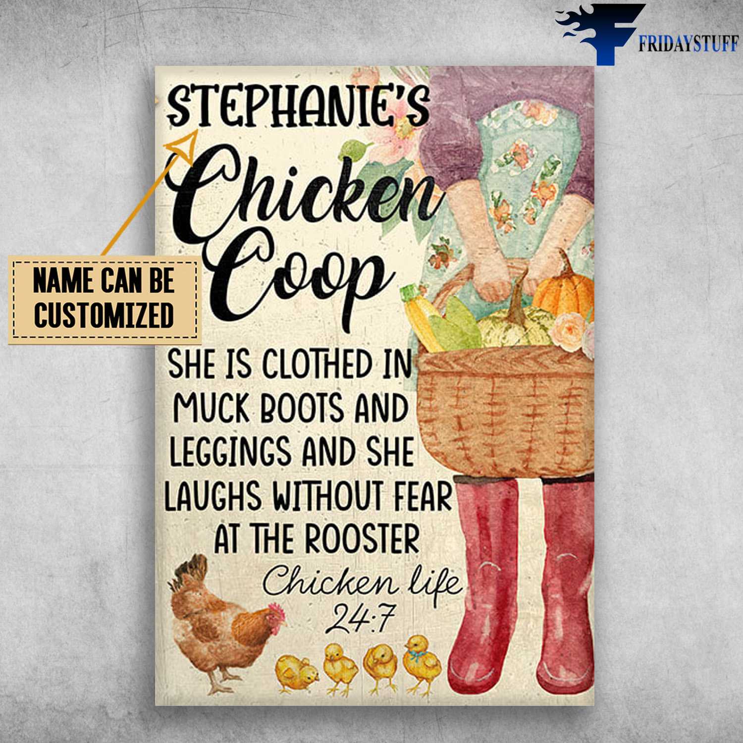 Chicken Family, Chicken Coop, She Is Clothed In Muck Boots And Leddings, And She Laughs Without Fear, At The Rooster, Chicken Life