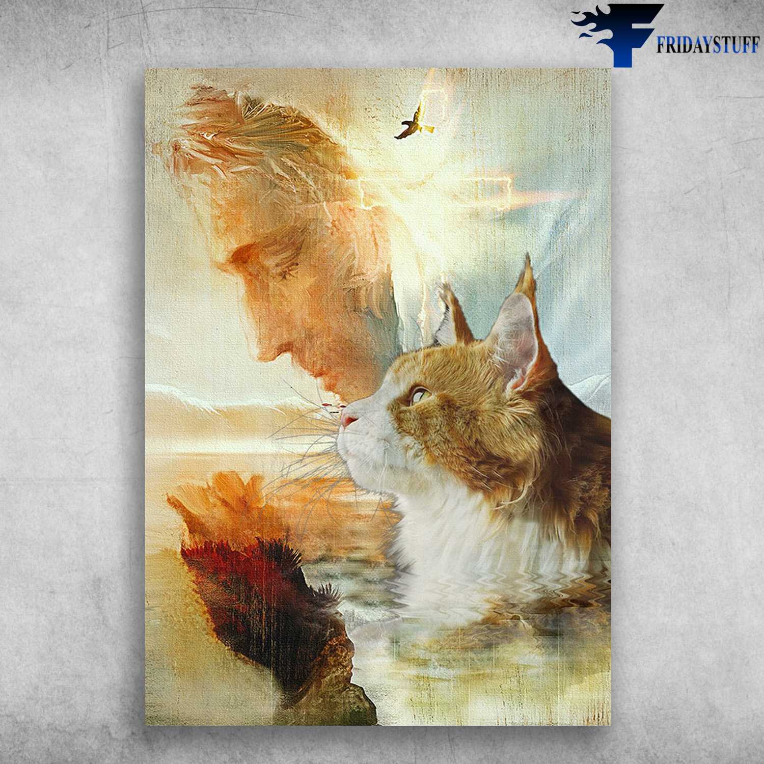 God Poster - Jesus Cat Lover