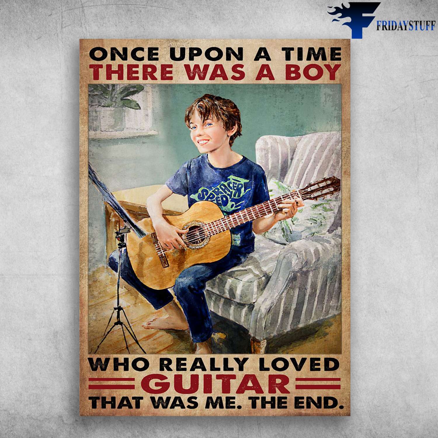 Guitar Boy – Once Upon A Time, There Was A Boy, Who Really Loved Guitar, That Was Me, The End