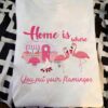Home is where you put your flamingos - Flamingo camping car, camping lover