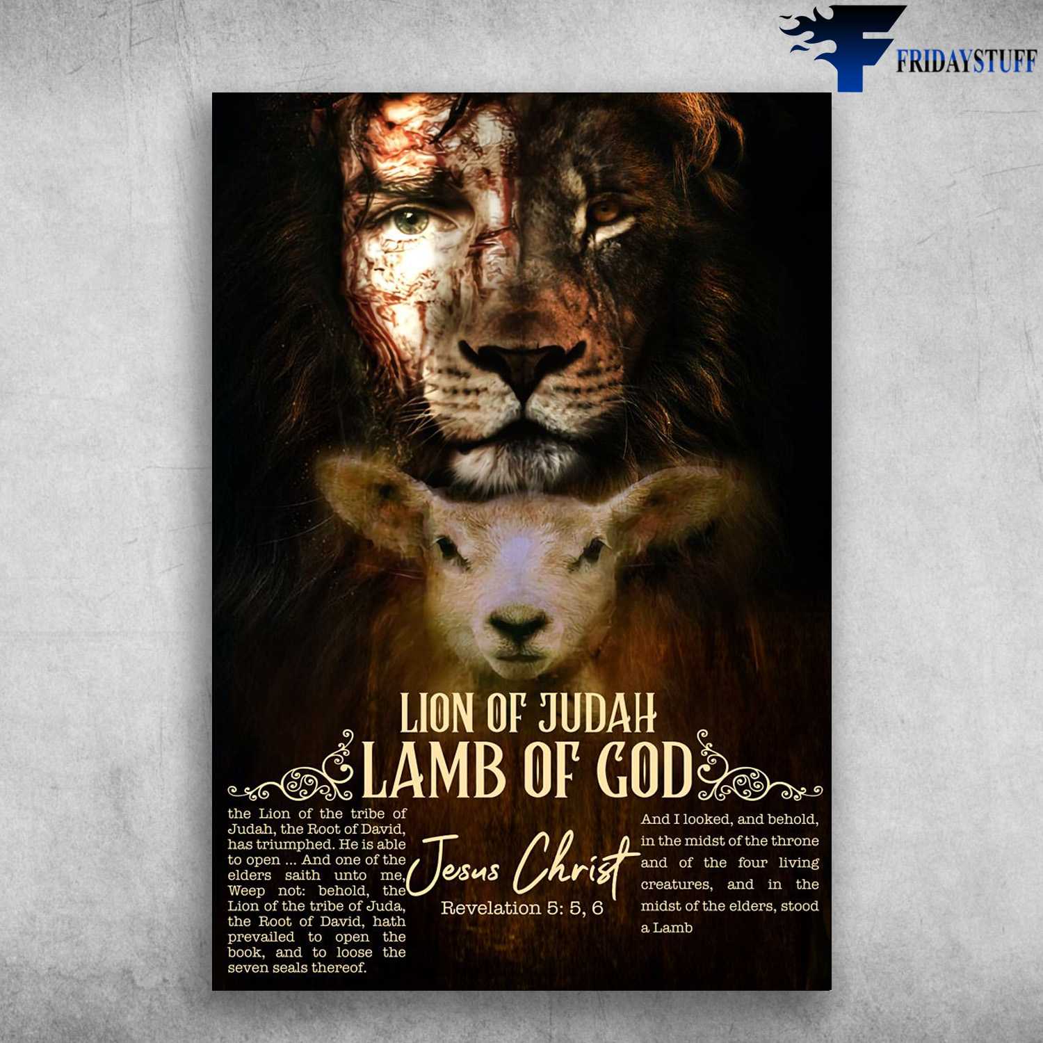 Lion Of Judah - Lamb Of God, The Lion Of The Tribe Of Judah, The Root Of David, Has Triumphed, Jesus Christ, And I Looked, And Behold, In The Midst Of The Throne