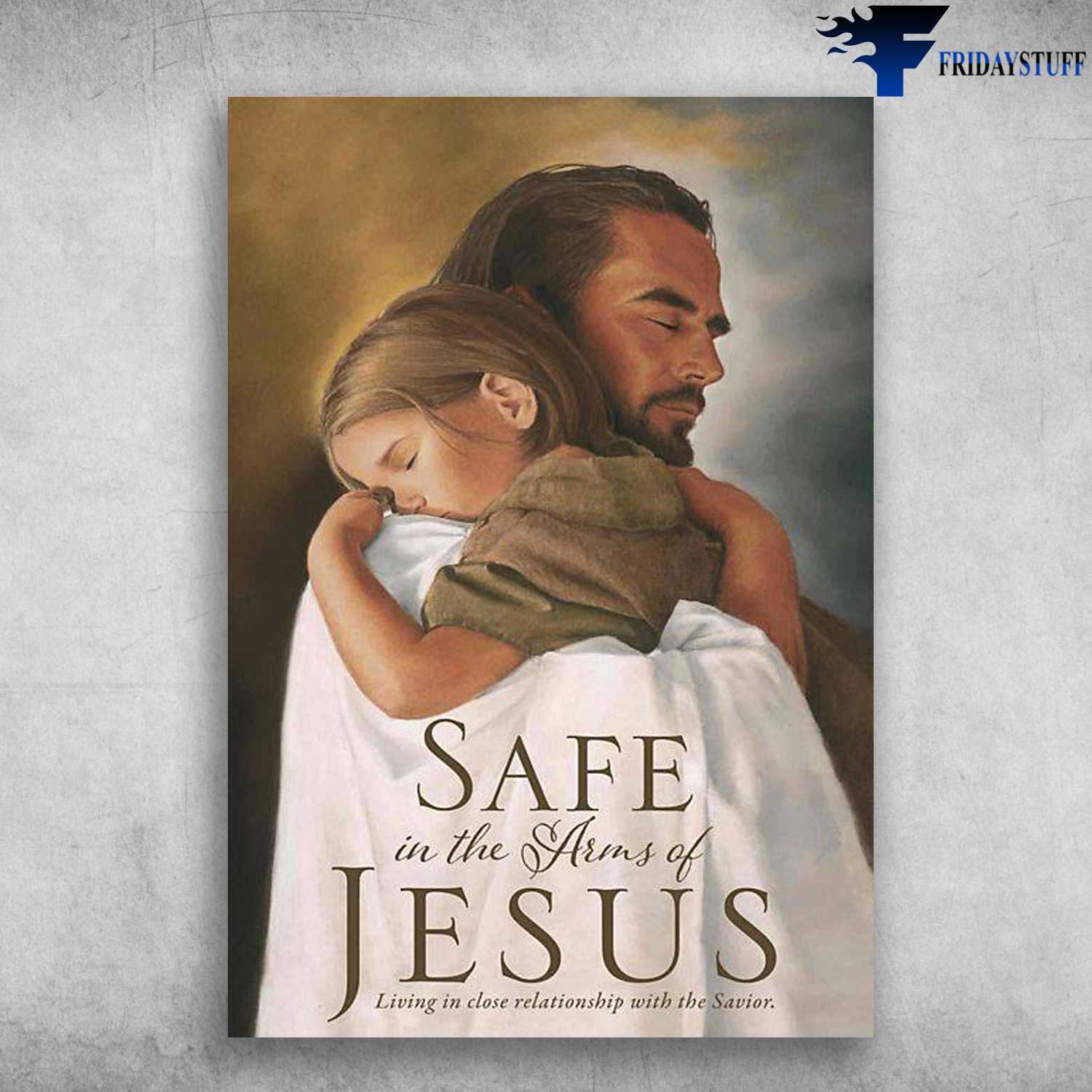 Little Girl And God - Safe In The Arms Of Jesus, Living In Close Relationship, With The Savior