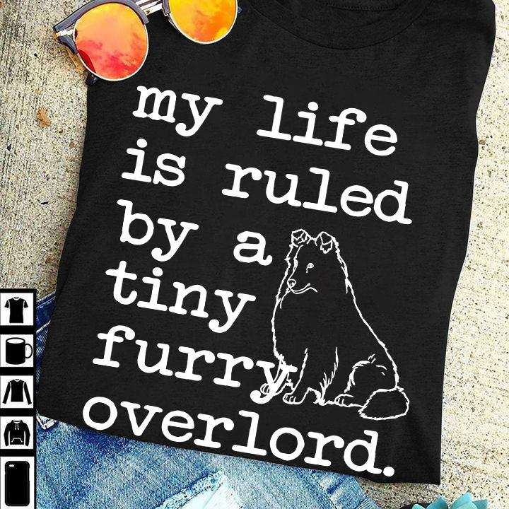 My life is ruled by a tiny furry overlord - Australian shepherd dog, dog lover