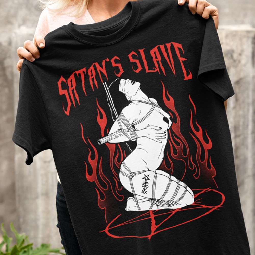 Satan's slave - Hail Satan, Satan woman slave, flame Satan