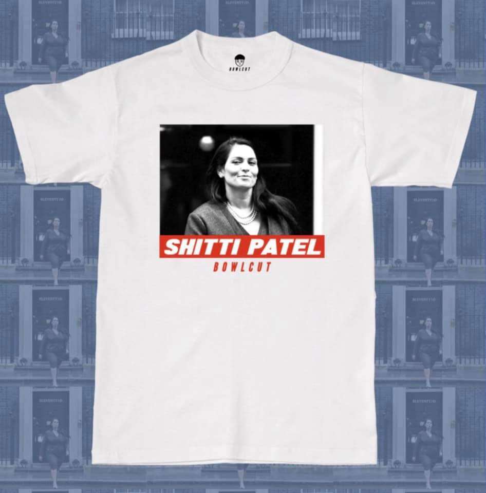 Shitti Patel Bowlcut - Priti Patel, politically incorrect