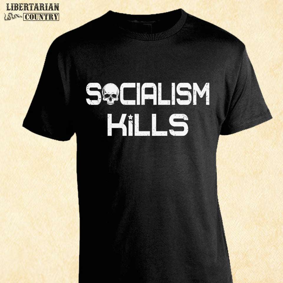 Socialism kills - Evil skull, social killing