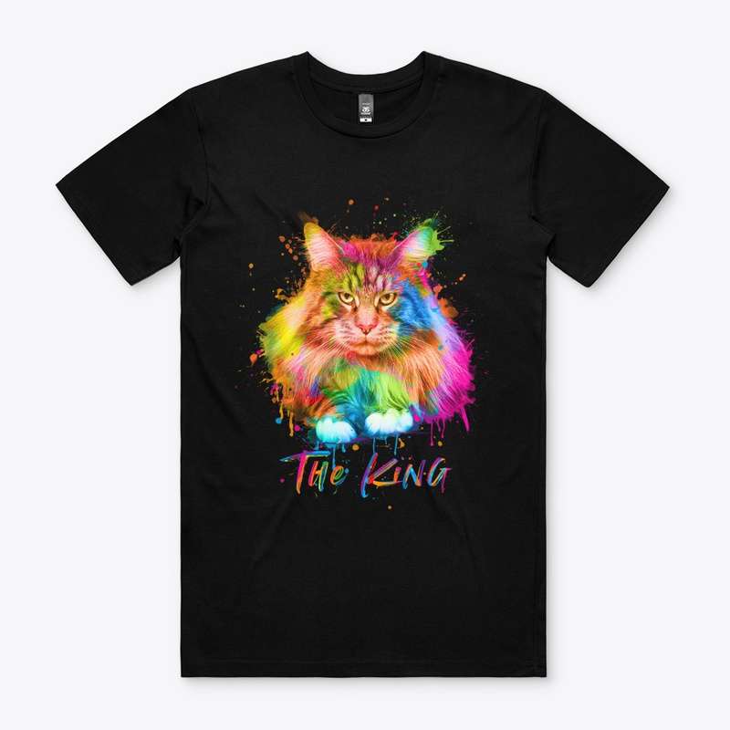 The king - Cat the king, cat lover, T-shirt for cat person