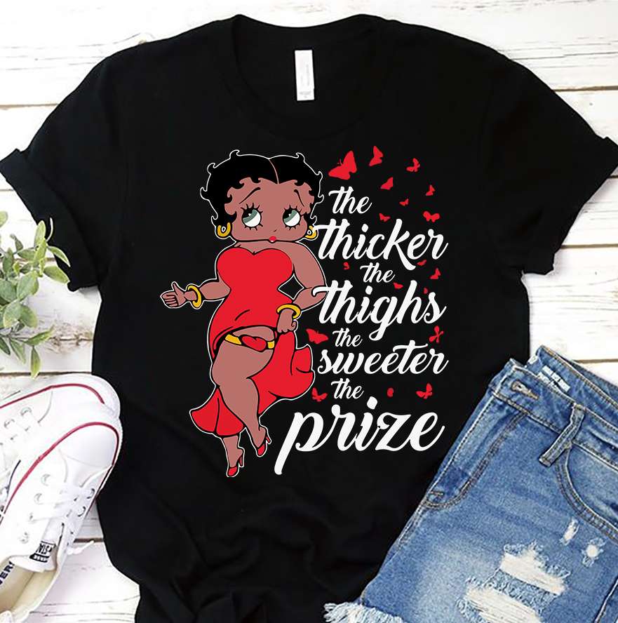 The thicker the thighs the sweeter the prize - Black queen, thick thigh