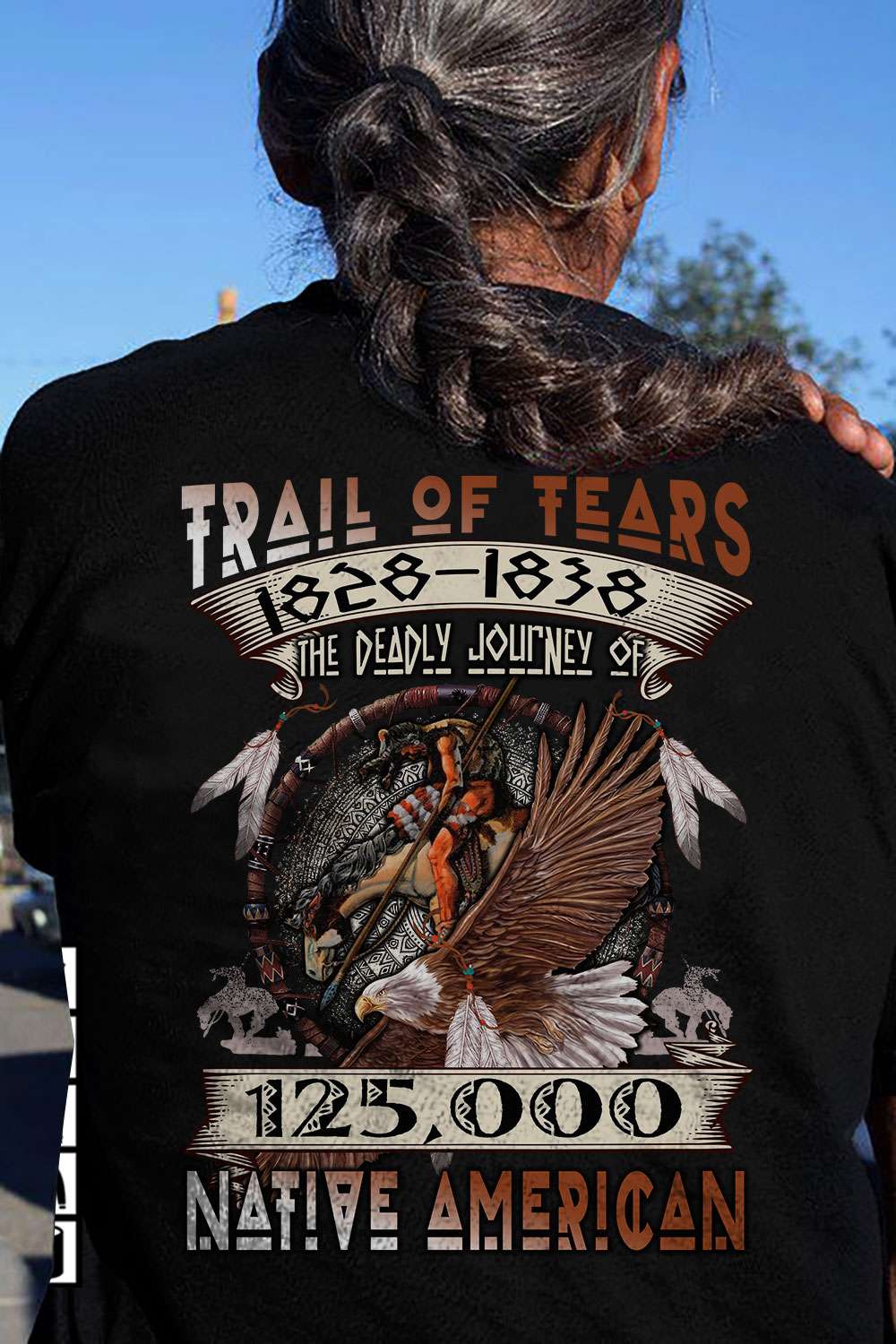 Trail of tears 1828 - 1838 The deadly jouney of 125000 Native America - Eagle native american
