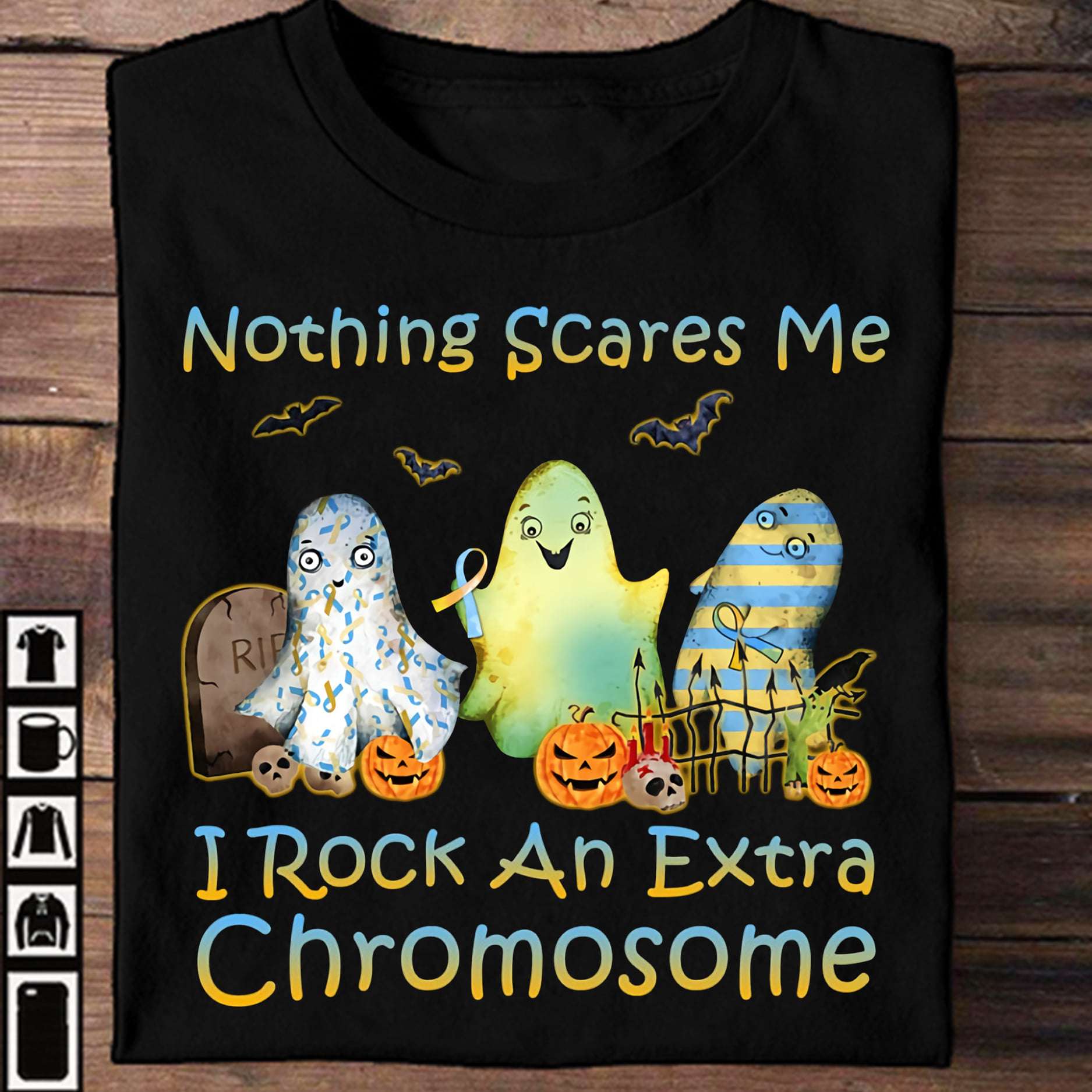 Extra Chromosome Boo, Halloween Costume - Nothing scares me i rock an extra chromosome