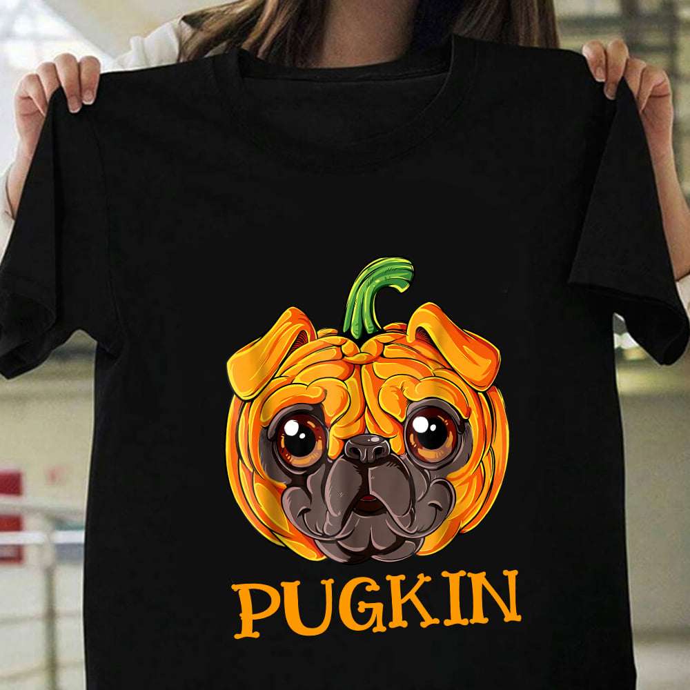 Pug Dog, Pumpkin Halloween - Pugkin Halloween Costume