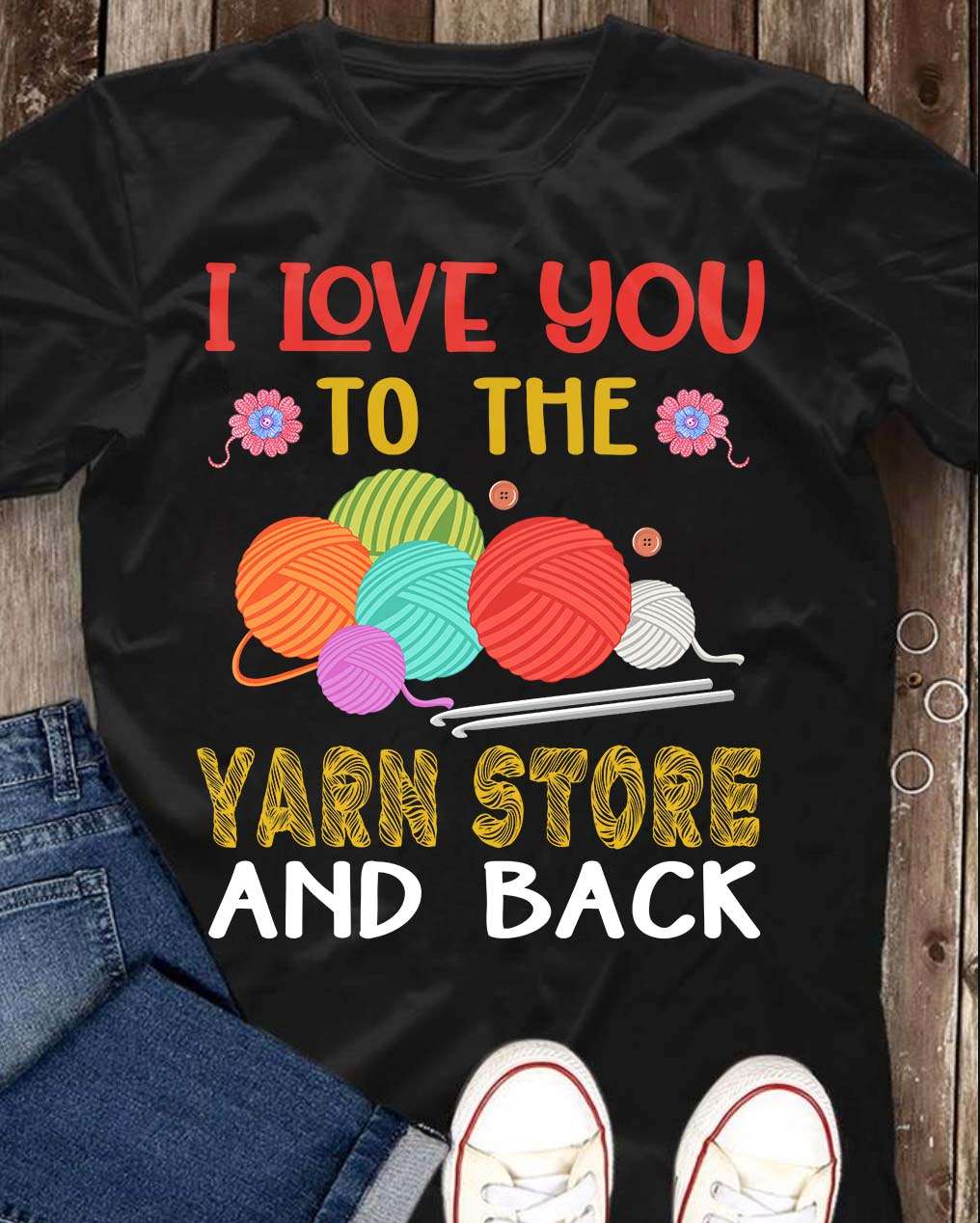 Love Knitting - I love you to the yarn store and back
