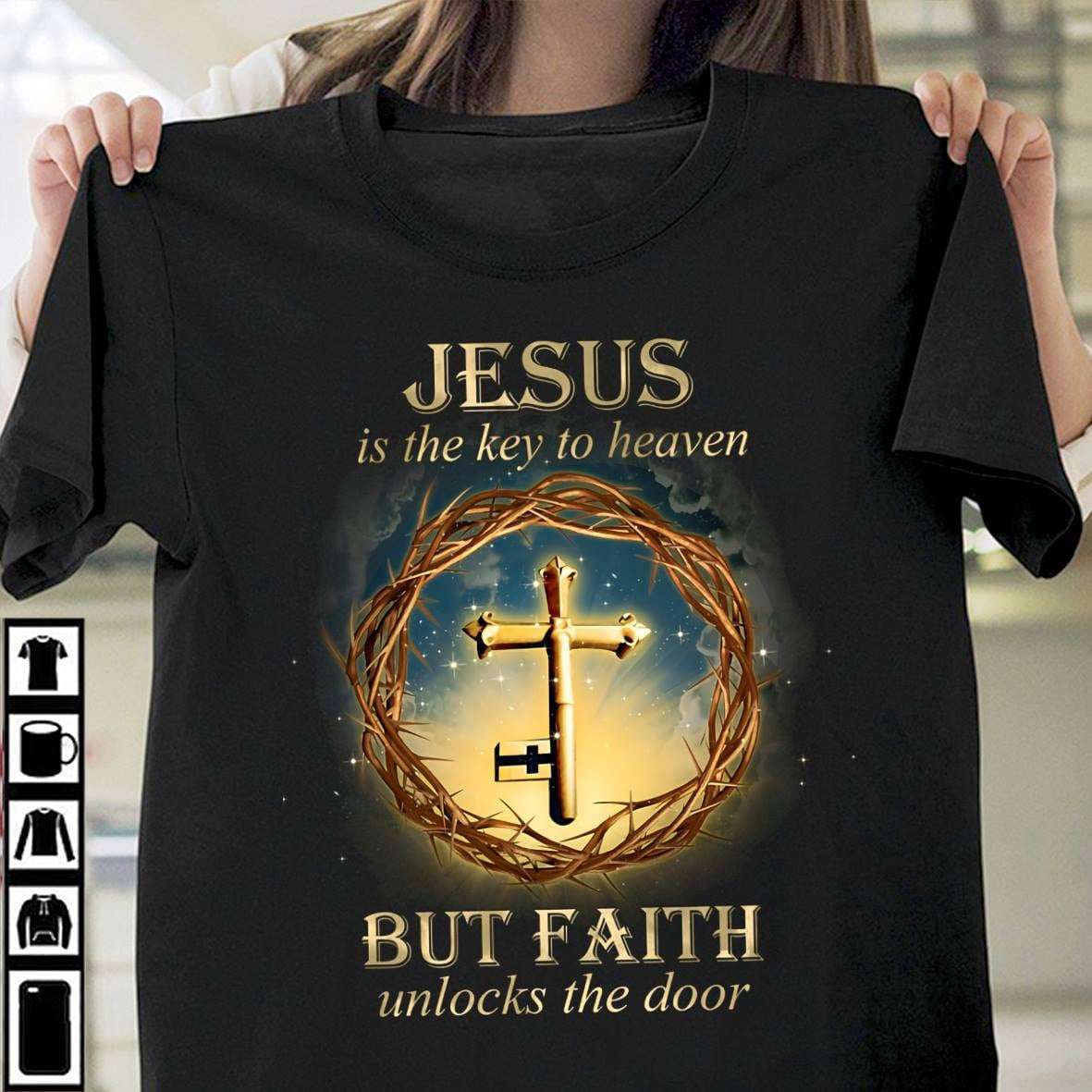 God's Cross - Jesus is the key to heaven but faith unlocks the door