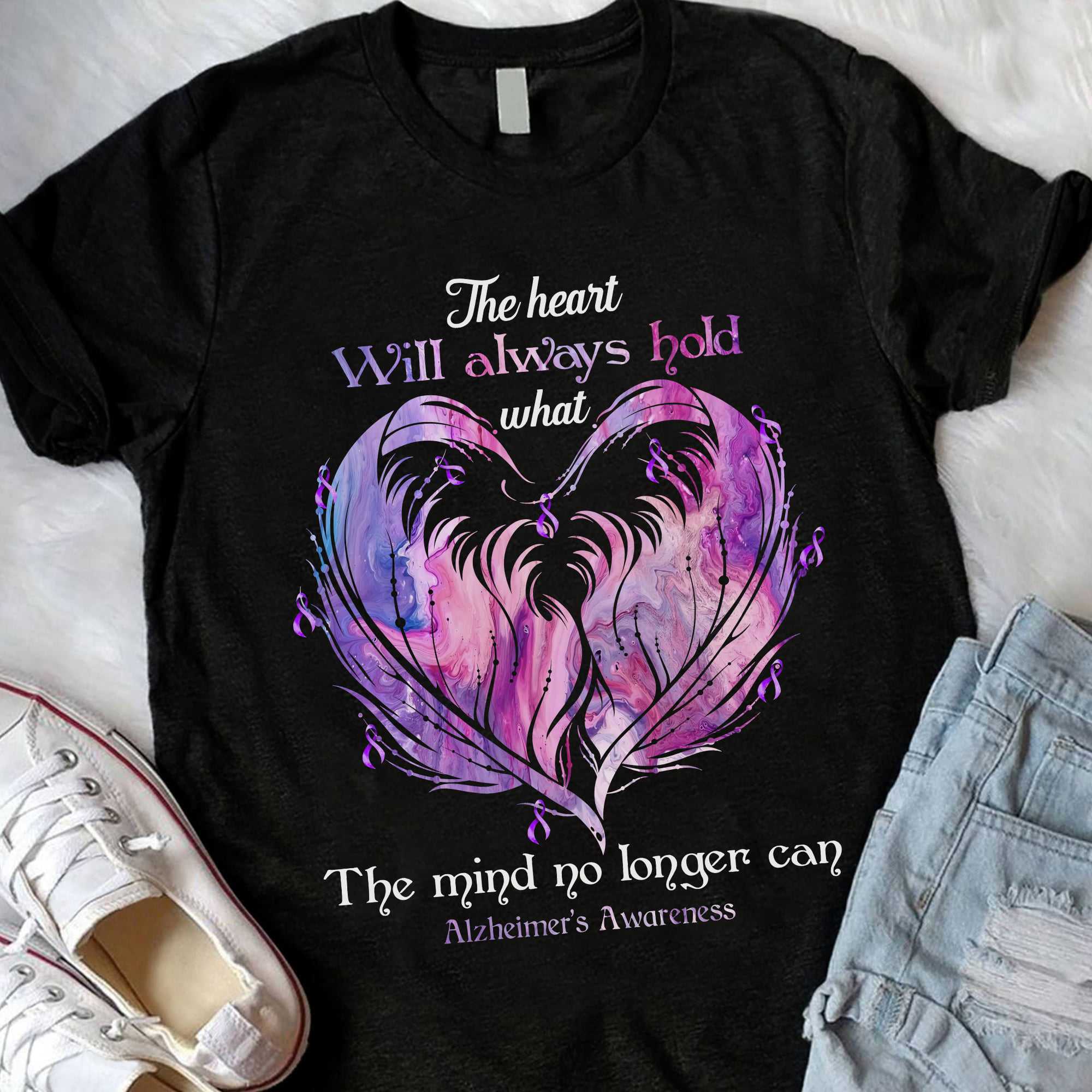 Alzhelmer's feathers heart - The heart will always hold what the mond no longer can