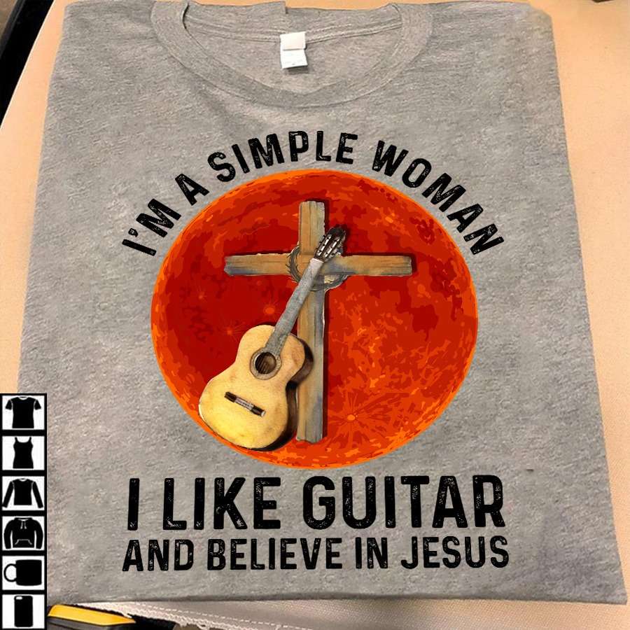 God's Cross Guitar - I am a simple woman i like guitar and believe in jesus