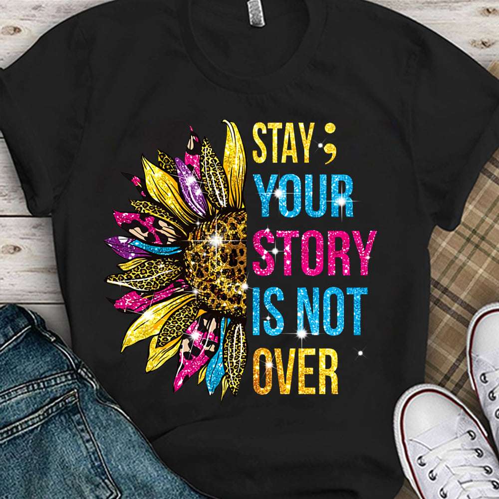 Childhood Cancer Sunflower - Stay your story is not over