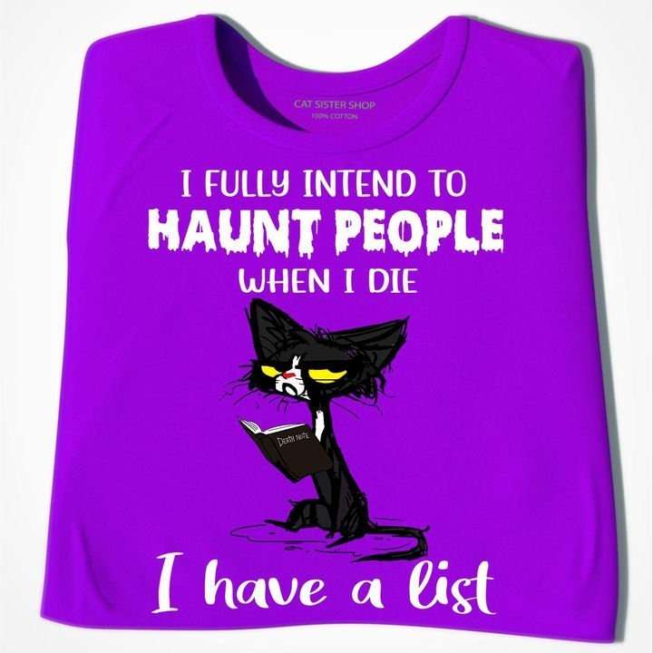 Black Cat Read Book - I fully intend to haunt people when i die i have a list