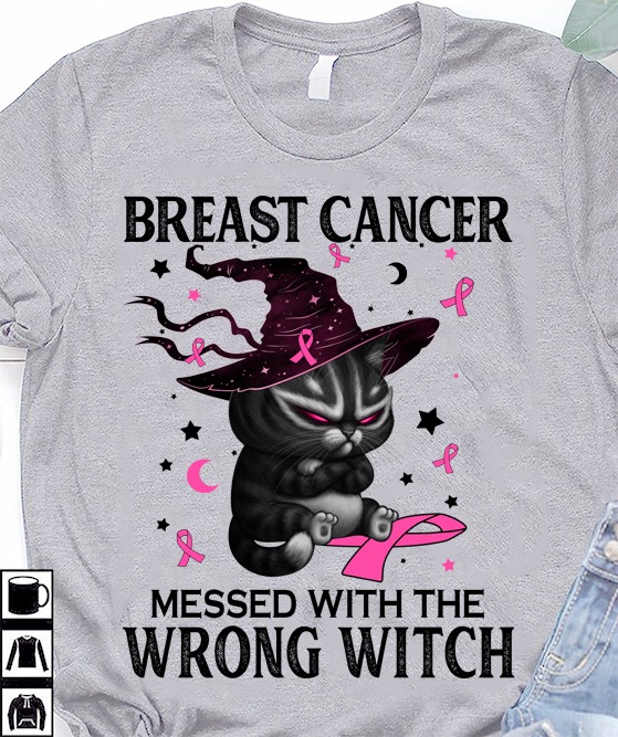 Breast Cancer Cat - Breast cancer messed with the wrong witch