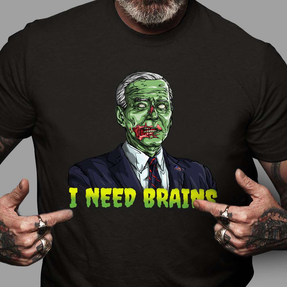 Zombie Green Biden - I neef Brains
