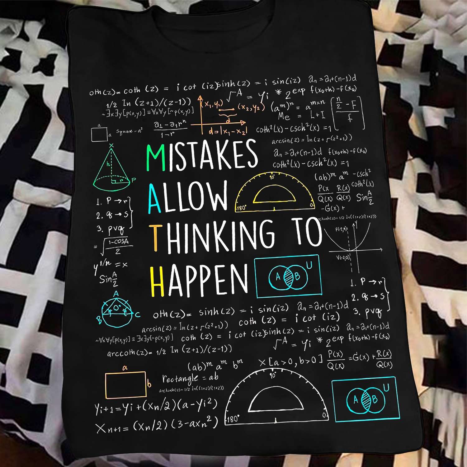 Math Acronym - Mistake allow thinking to happen' Men's Zip Hoodie