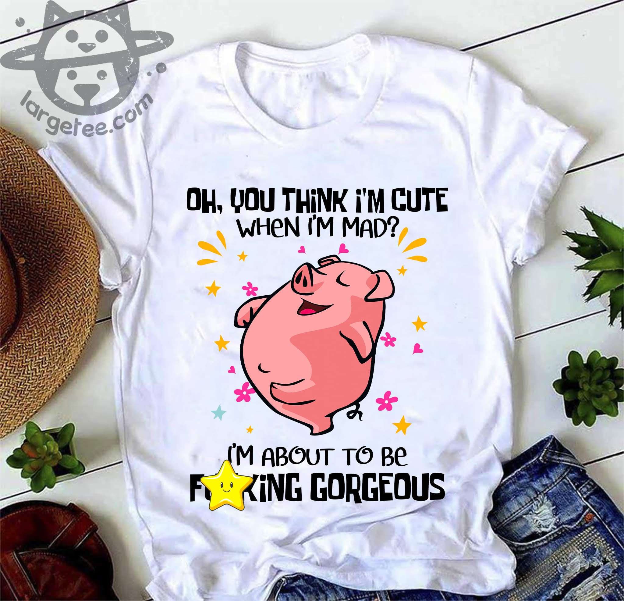 Funny Pig - Oh you think i'm cute when i'm mad i'm about to be fucking gorgeous