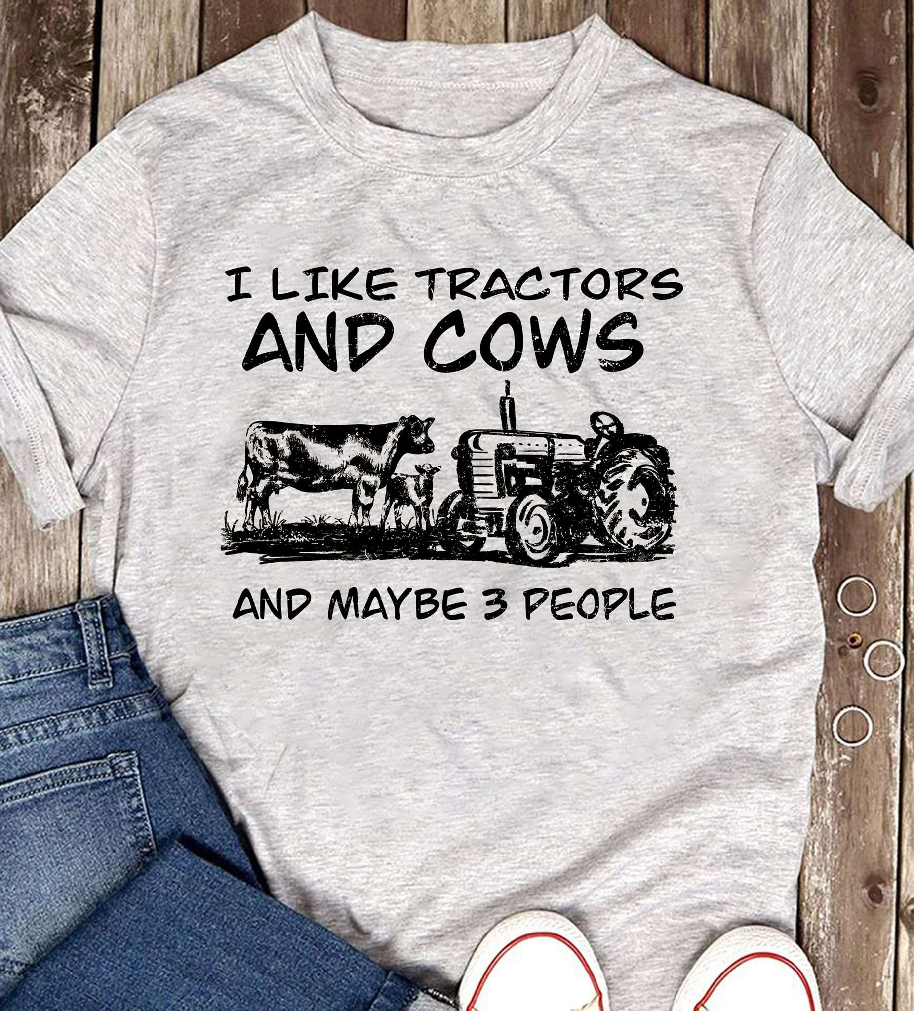Cows Tractors - I like tractors and cows and maybe 3 people