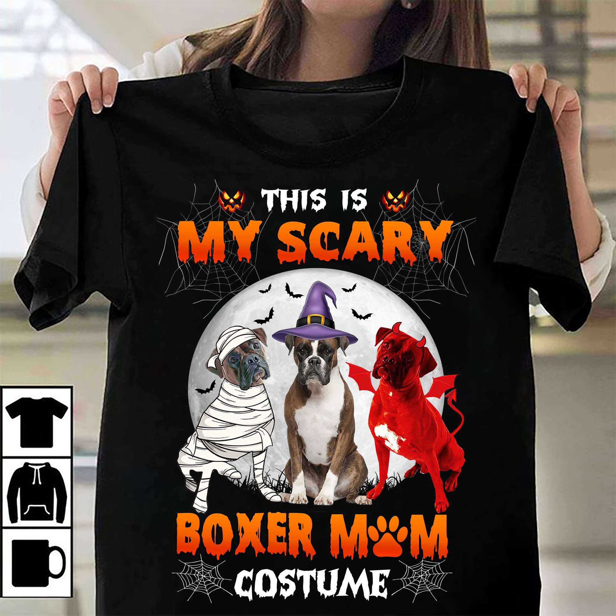 Witch Boxer, Halloween Costume - This is my scary boxer mom costume