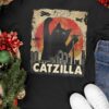 Catzilla Tees Gifts - Cat destroys the city
