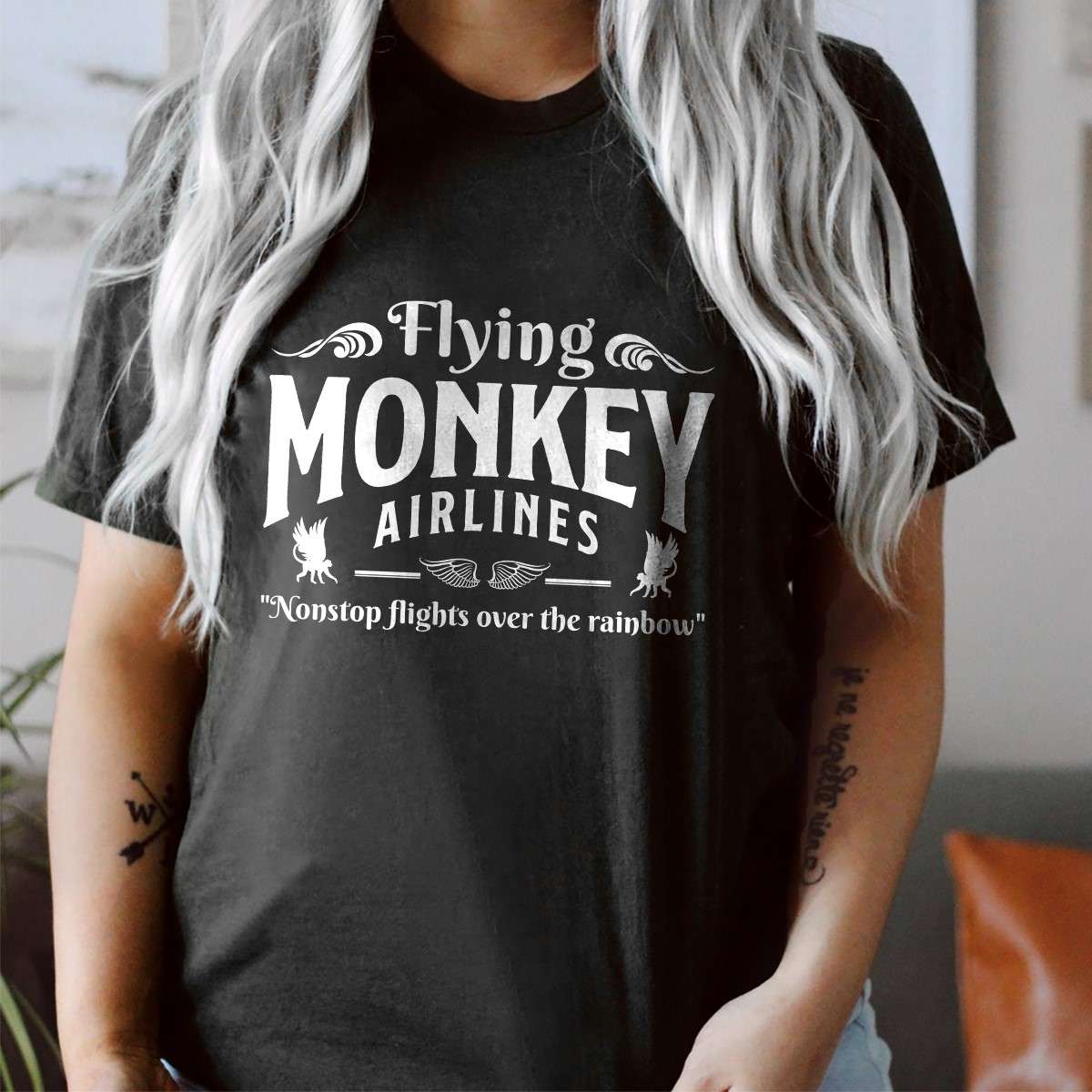 Flying monkey airlines nonstop flights over the rainbow