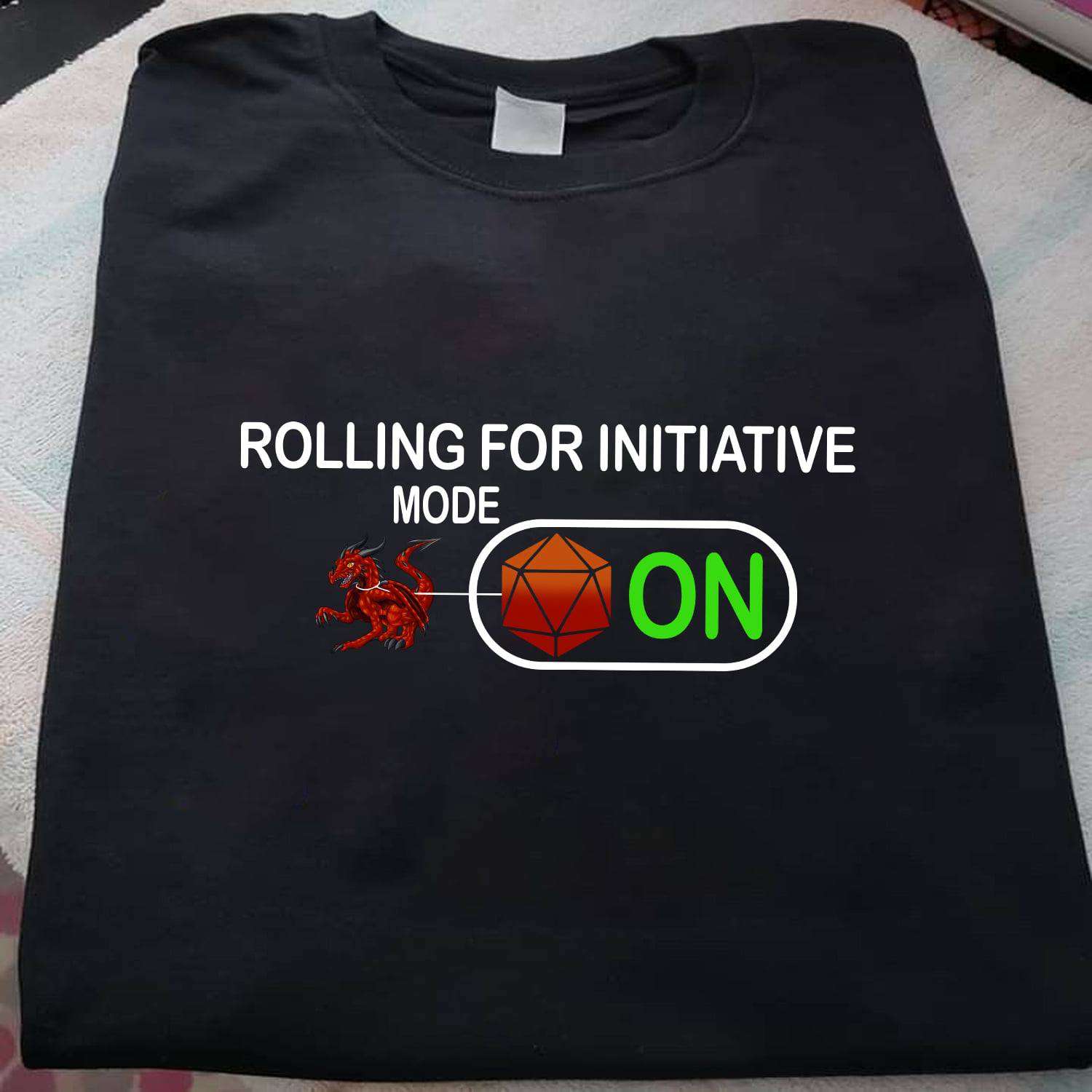Rolling Dice Dragon - Rolling for initiative mode on