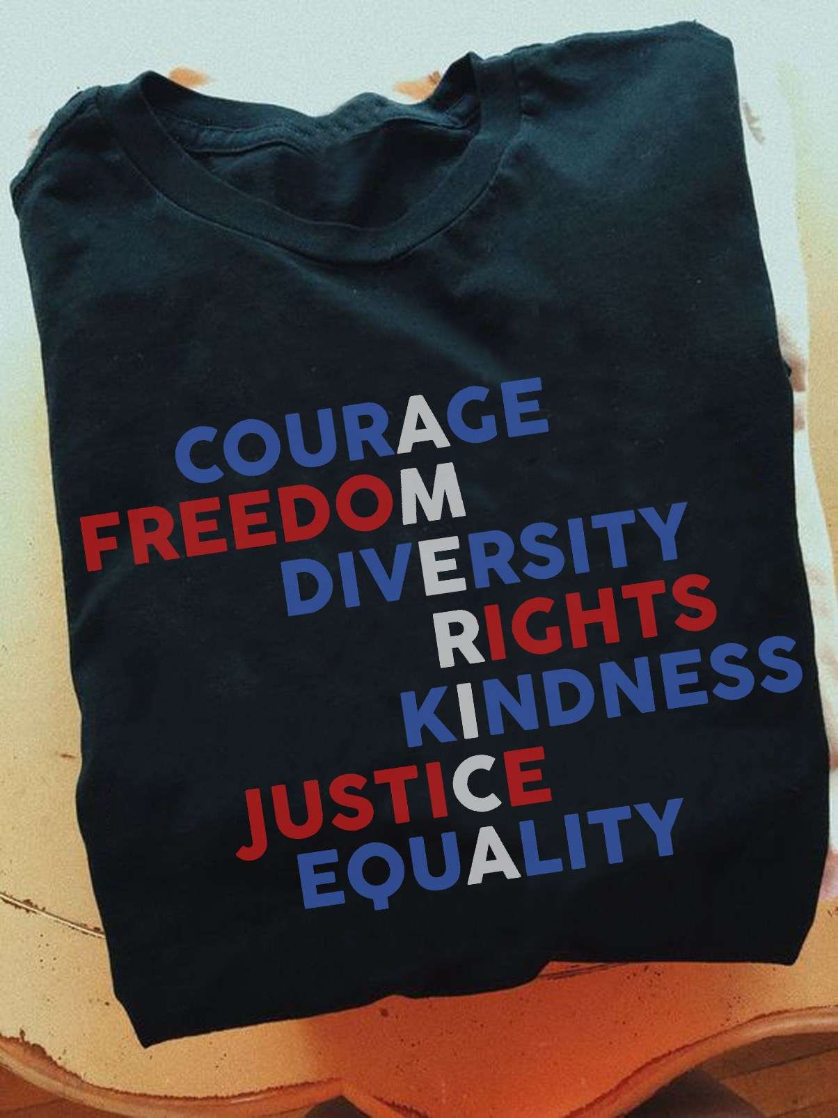 Courage freedom diversity rights kindness justice equality