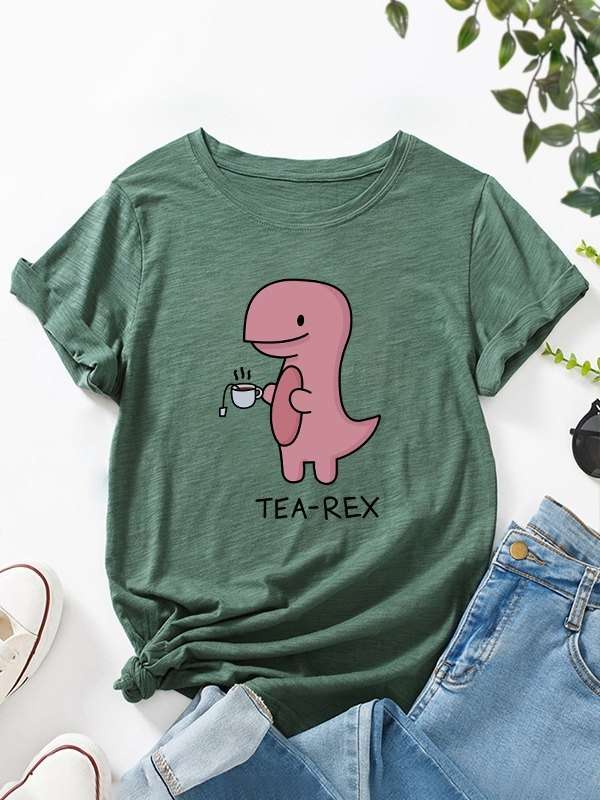 Red Dinosaur Love Tea - Tea-rex Shirt, Hoodie, Sweatshirt - FridayStuff