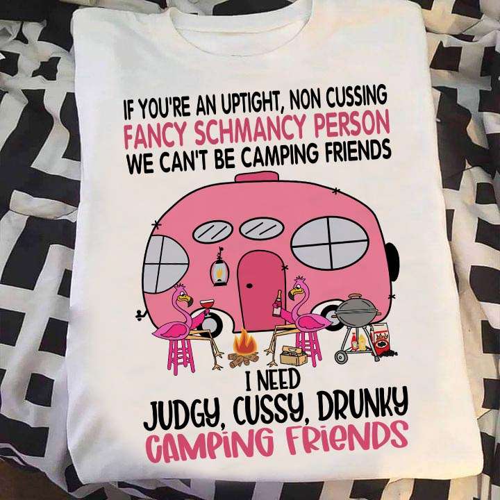 Flamingo Camping - If you're an uptight non cussing fancy schmancy person we can't be camping friends
