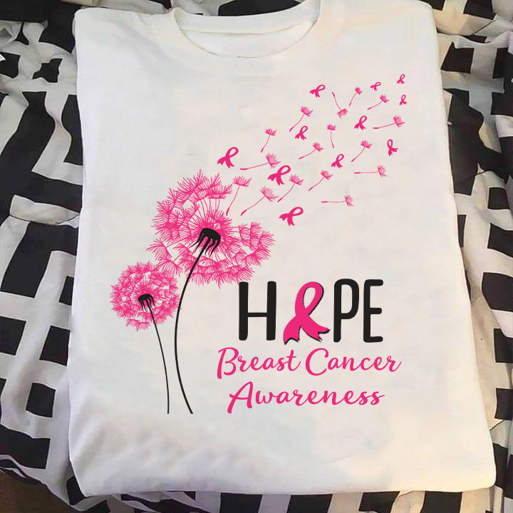 Breast Cancer Dandelion - Hope breast cancer awareness