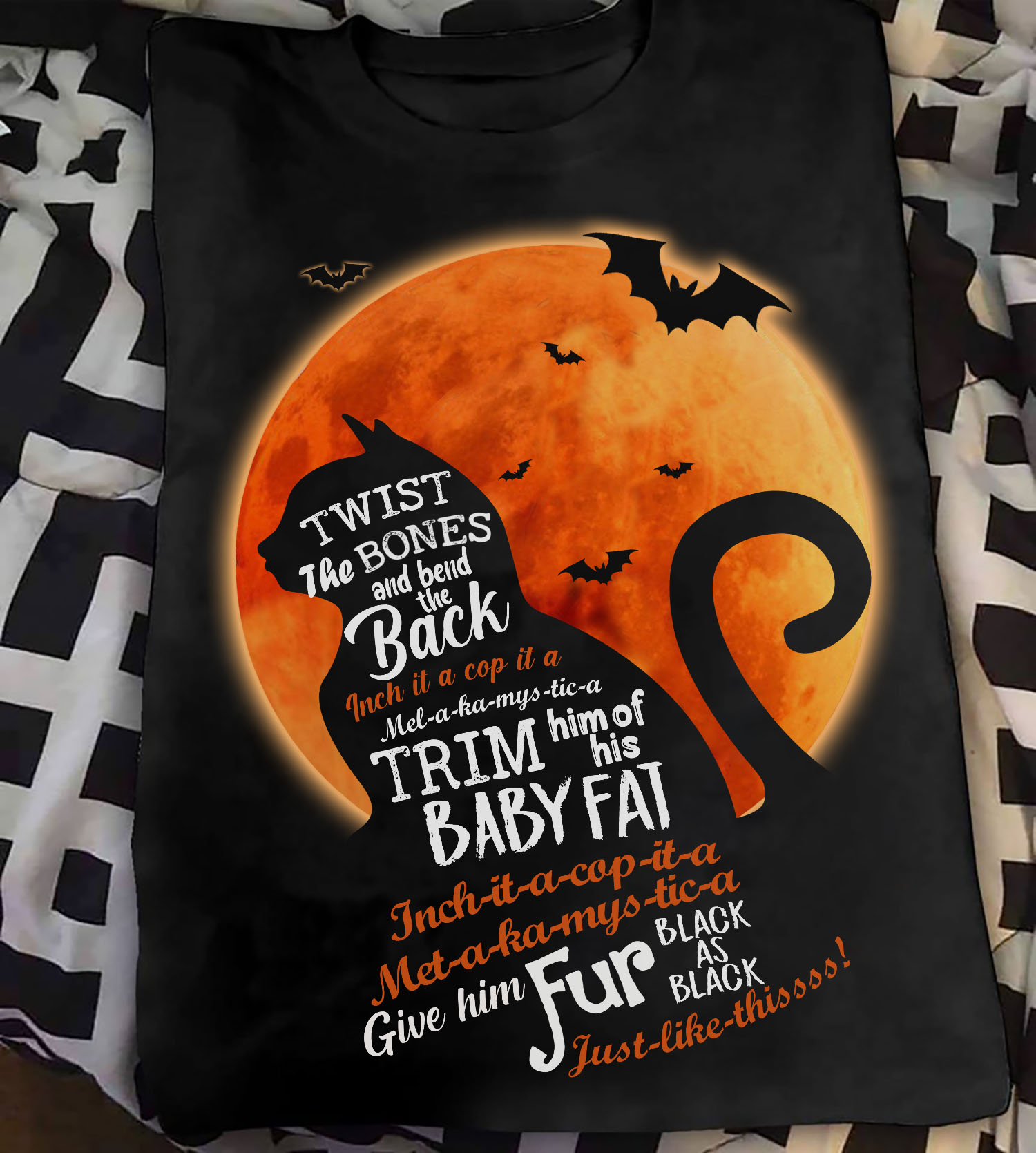 Cat Bat Halloween, Halloween Costume - Twist the bones and bend the back inch it a cop it a