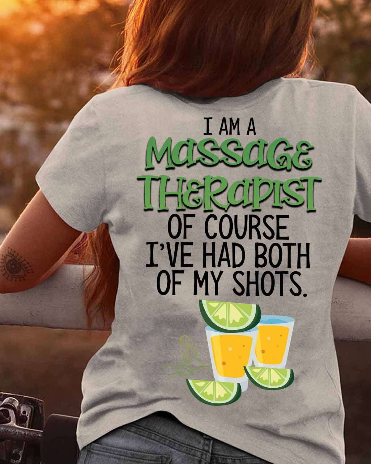 I am a massage therapist of course i've had both of myy shots